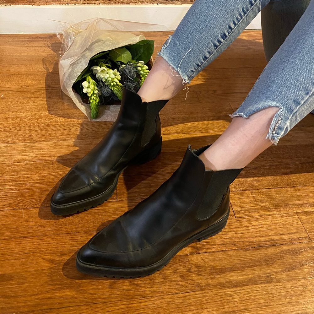 Proenza Schouler chic Chelsea pointy boots sz 36.5